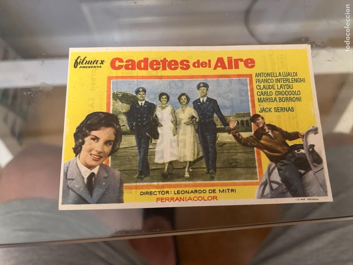 Cine: 1376 cadetes del aire cines arenas liceo albeniz barcelona con publicidad buen estado