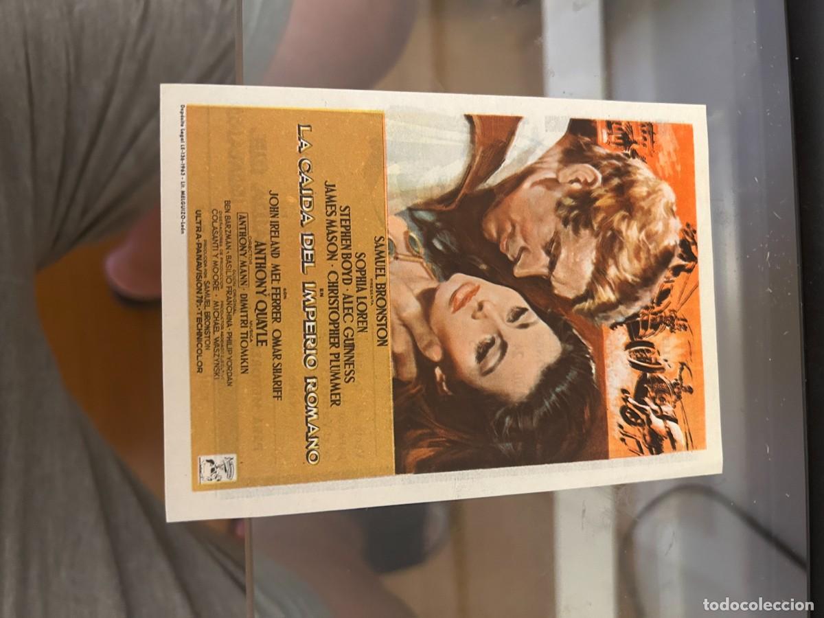 Cine: 1389 la caida del imperio romano teatro cervantes ciudad real con publicidad buen estado precioso