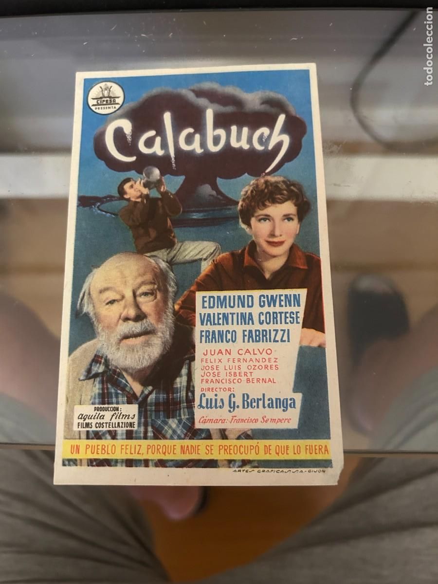 Cine: 1393 calabuch sin publicidad buen estado