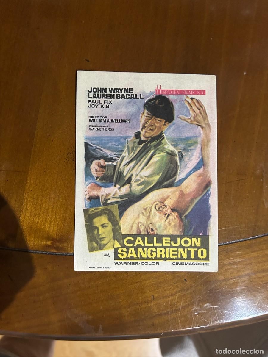 Cine: 1413 callejon sangriento john wayne cinebonanova barcelona con publicidad buen estado