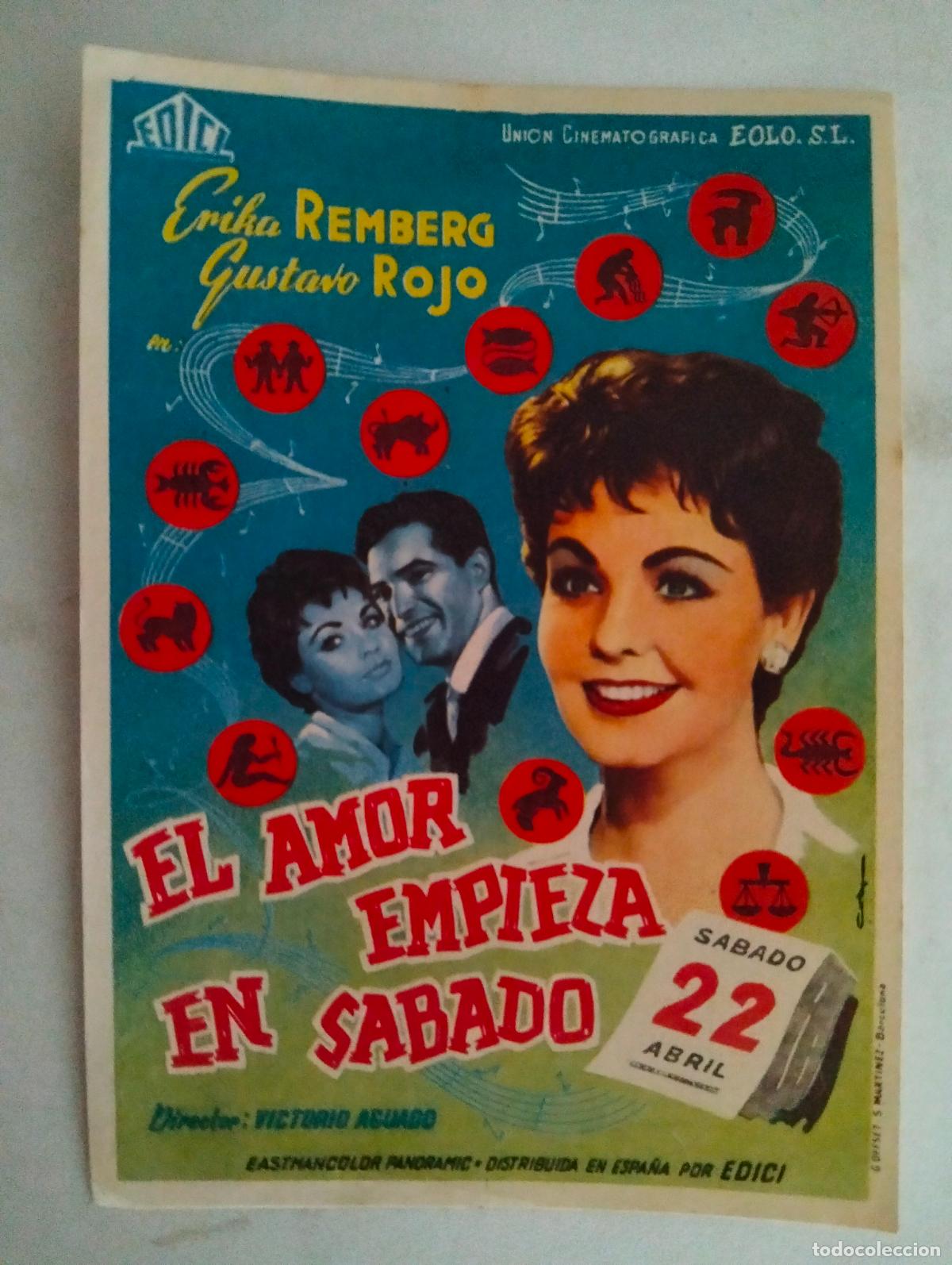 Cine: FOLLETO DE CINE, EL AMOR EMPIEZA EN SABADO