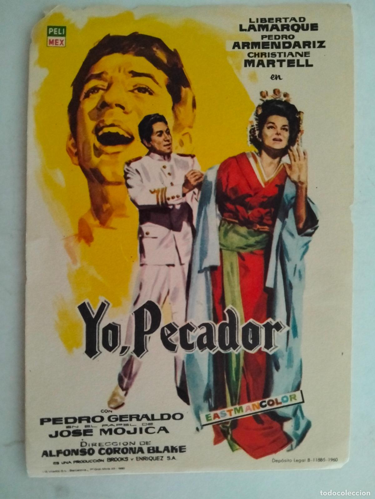 Cine: FOLLETO DE CINE, YO PECADOR
