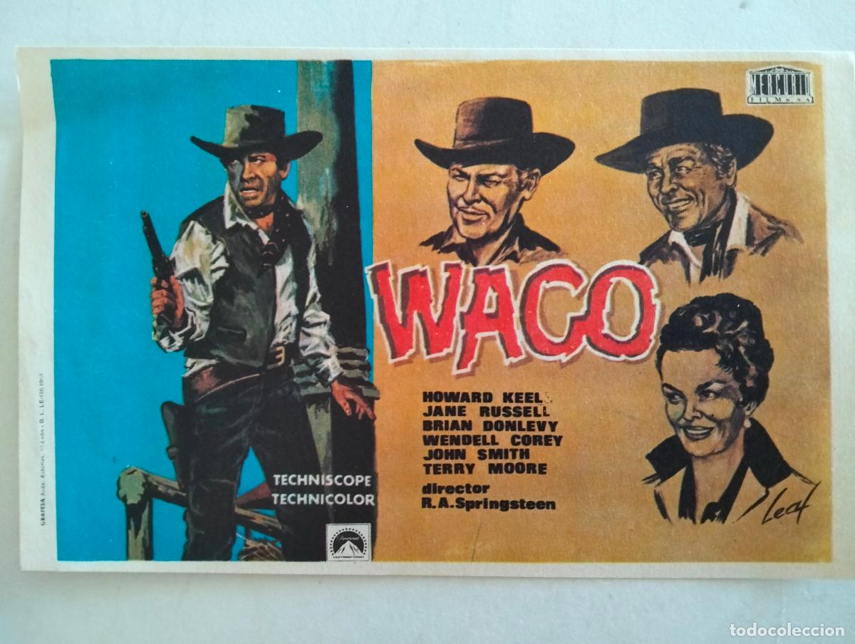 Cine: FOLLETO DE CINE, WACO