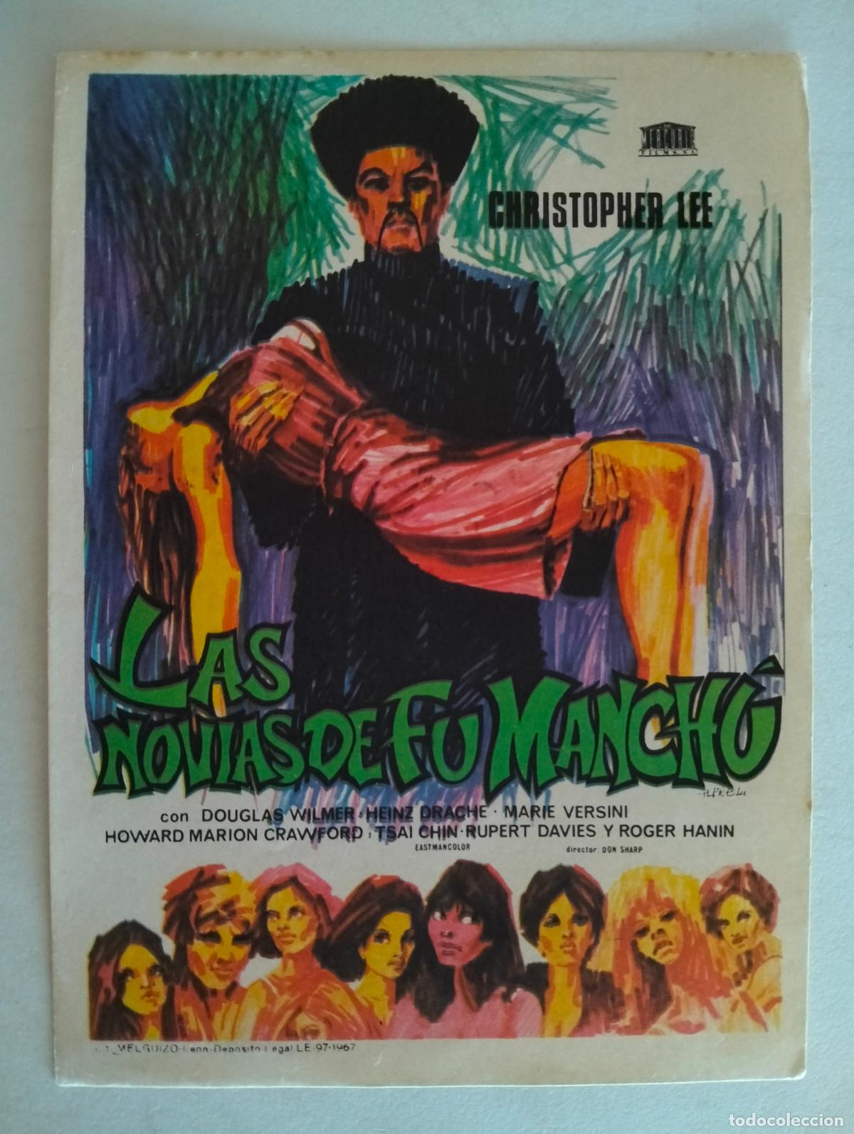 Kino: FOLLETO DE CINE, LAS NOVIAS DE FU MANCHU