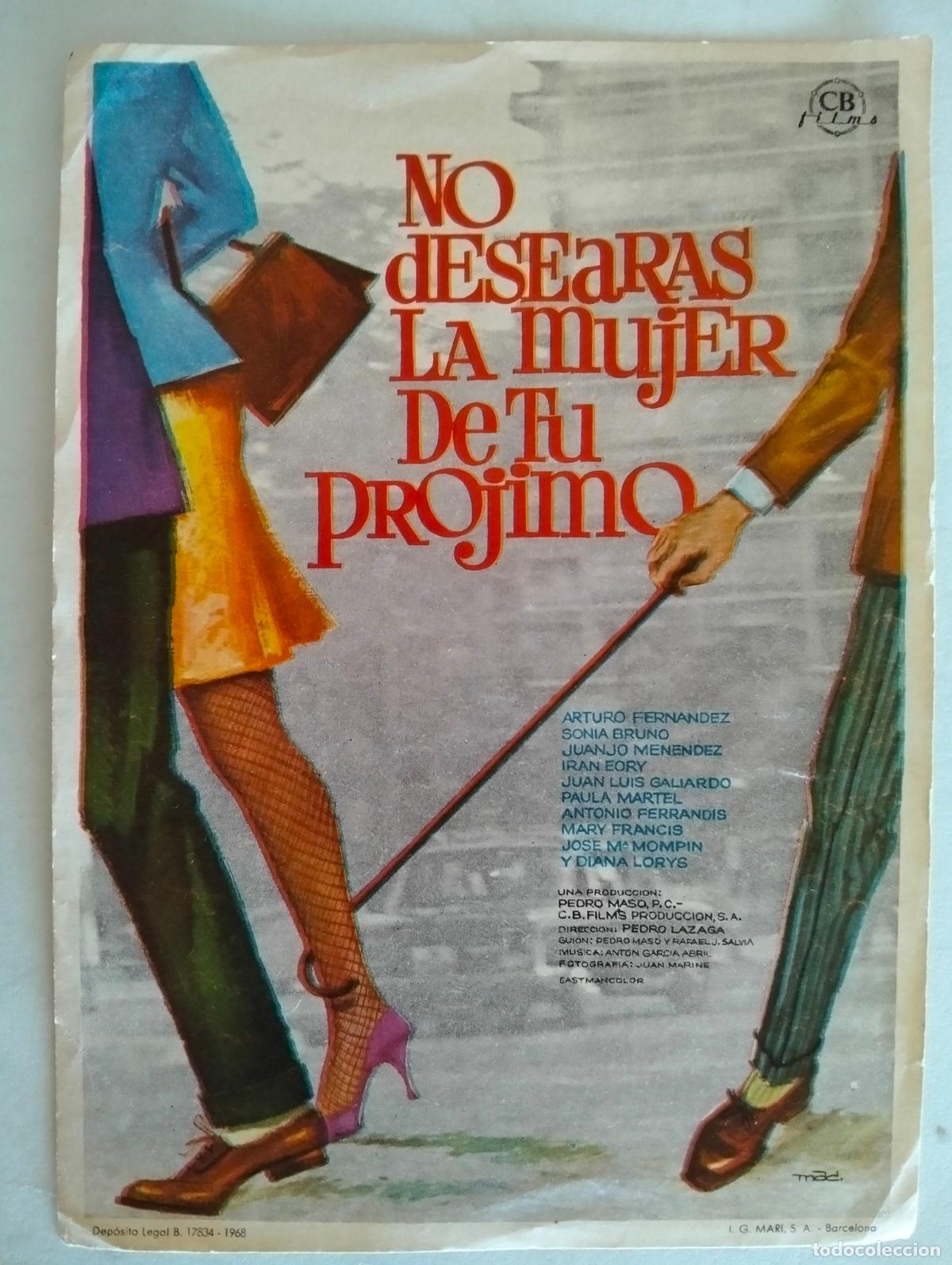 Kino: FOLLETO DE CINE, NO DESEARAS LA MUJER DE TU PROJIMO