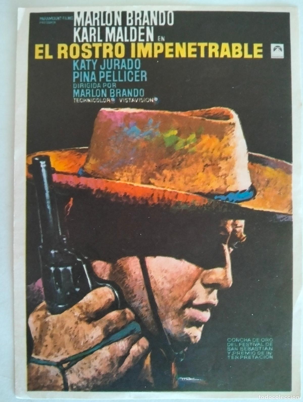 Cine: FOLLETO DE CINE, EL ROSTRO IMPENETRABLE