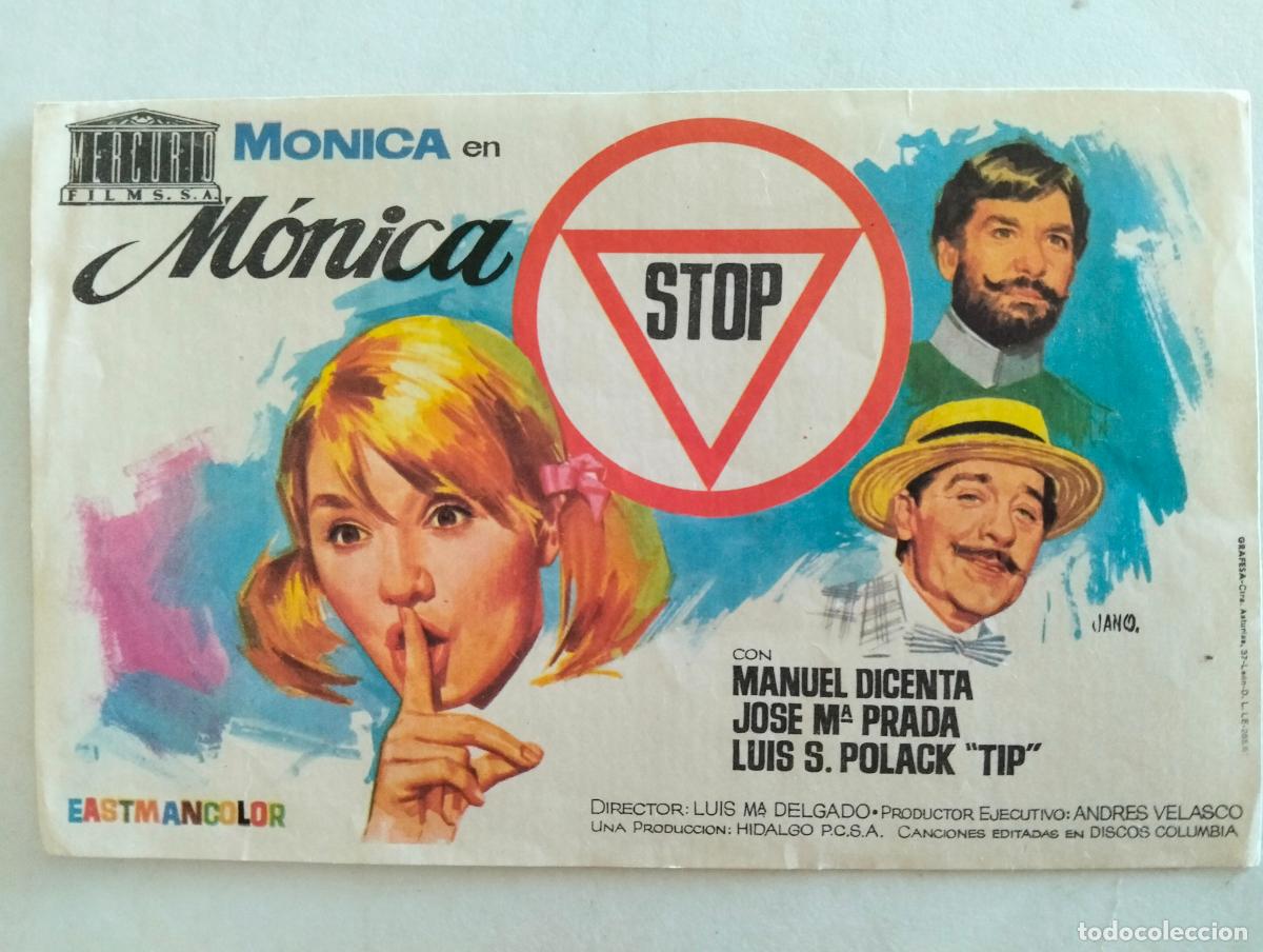 Cine: FOLLETO DE CINE, MONICA STOP