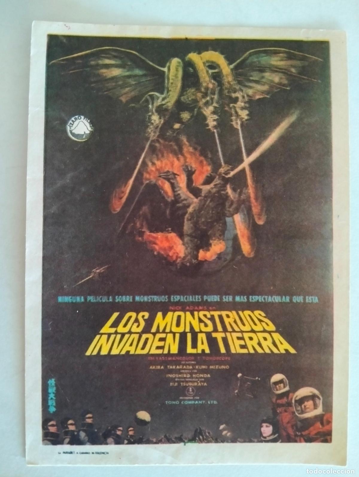 Cine: FOLLETO DE CINE, LOS MONSTRUOS INVADEN LA TIERRA