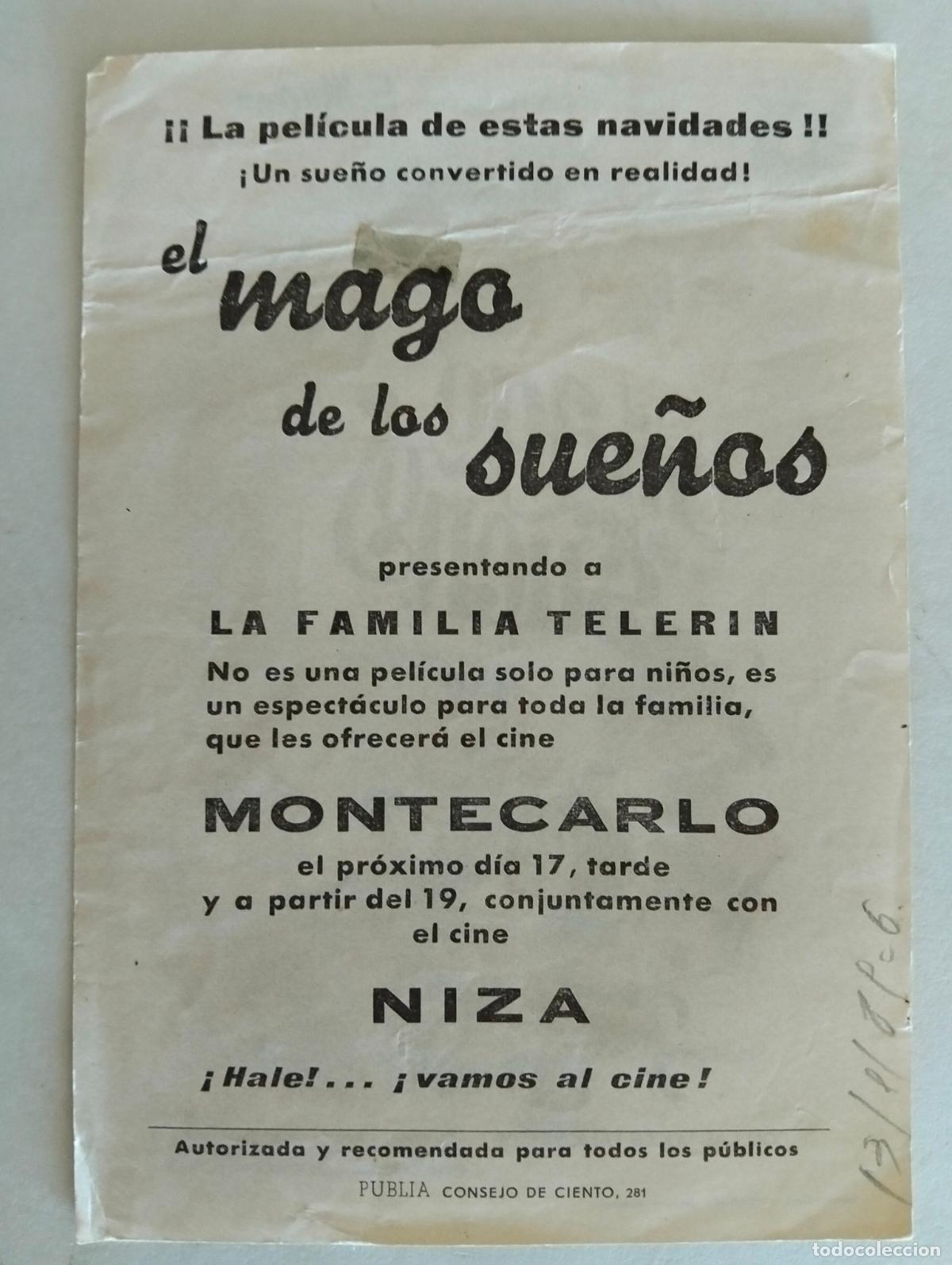 Cine: FOLLETO DE CINE, EL MAGO DE LOS SUE&Ntilde;OS - Foto 2