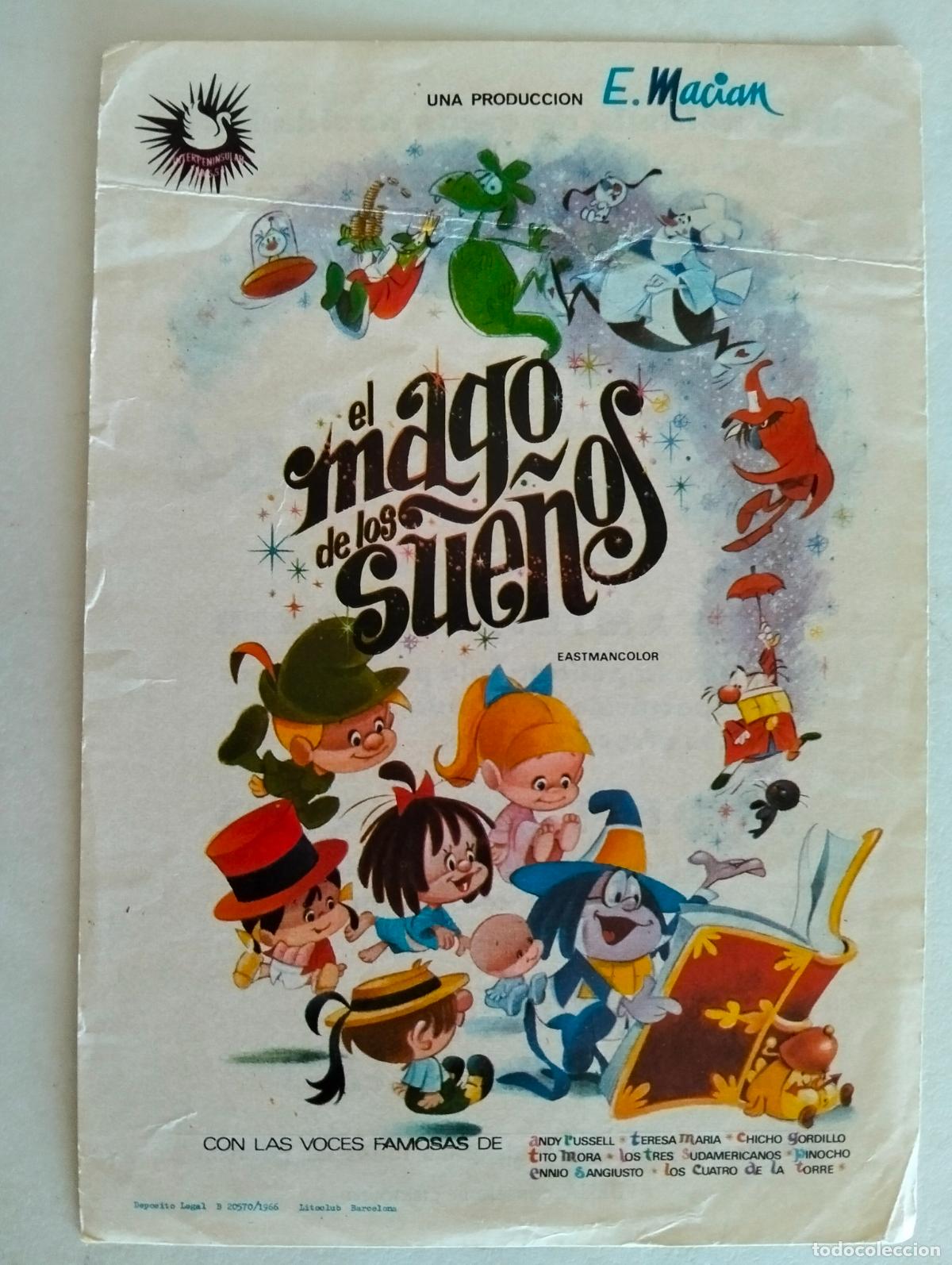 Cine: FOLLETO DE CINE, EL MAGO DE LOS SUE&Ntilde;OS