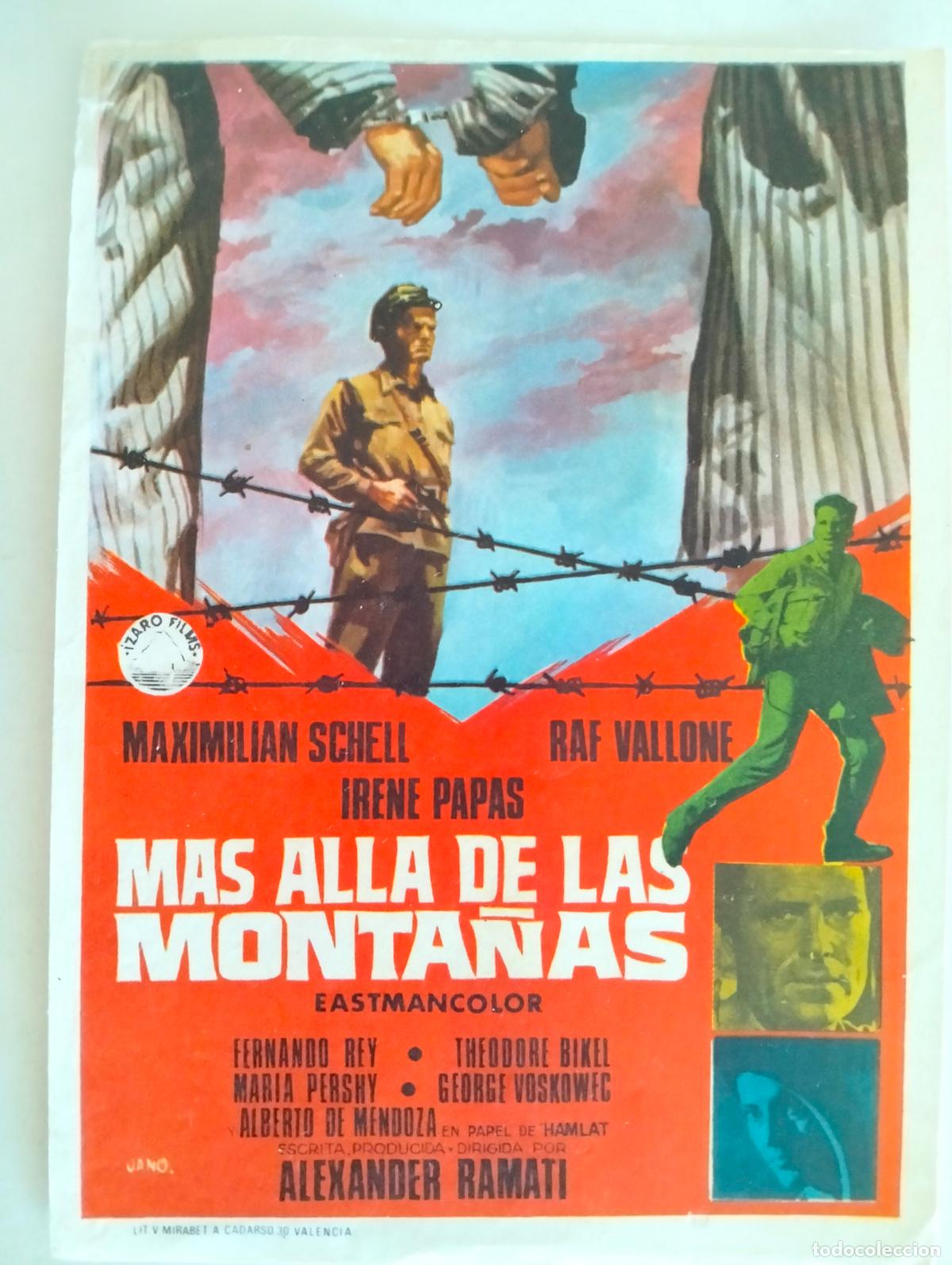 Cine: FOLLETO DE CINE, MAS ALLA DE LAS MONTA&Ntilde;AS