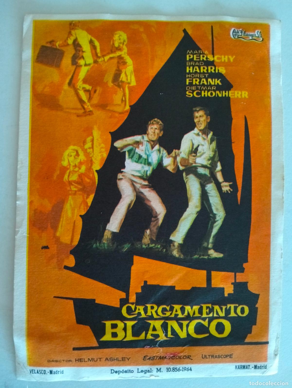 Cine: FOLLETO DE CINE, CARGAMENTO BLANCO