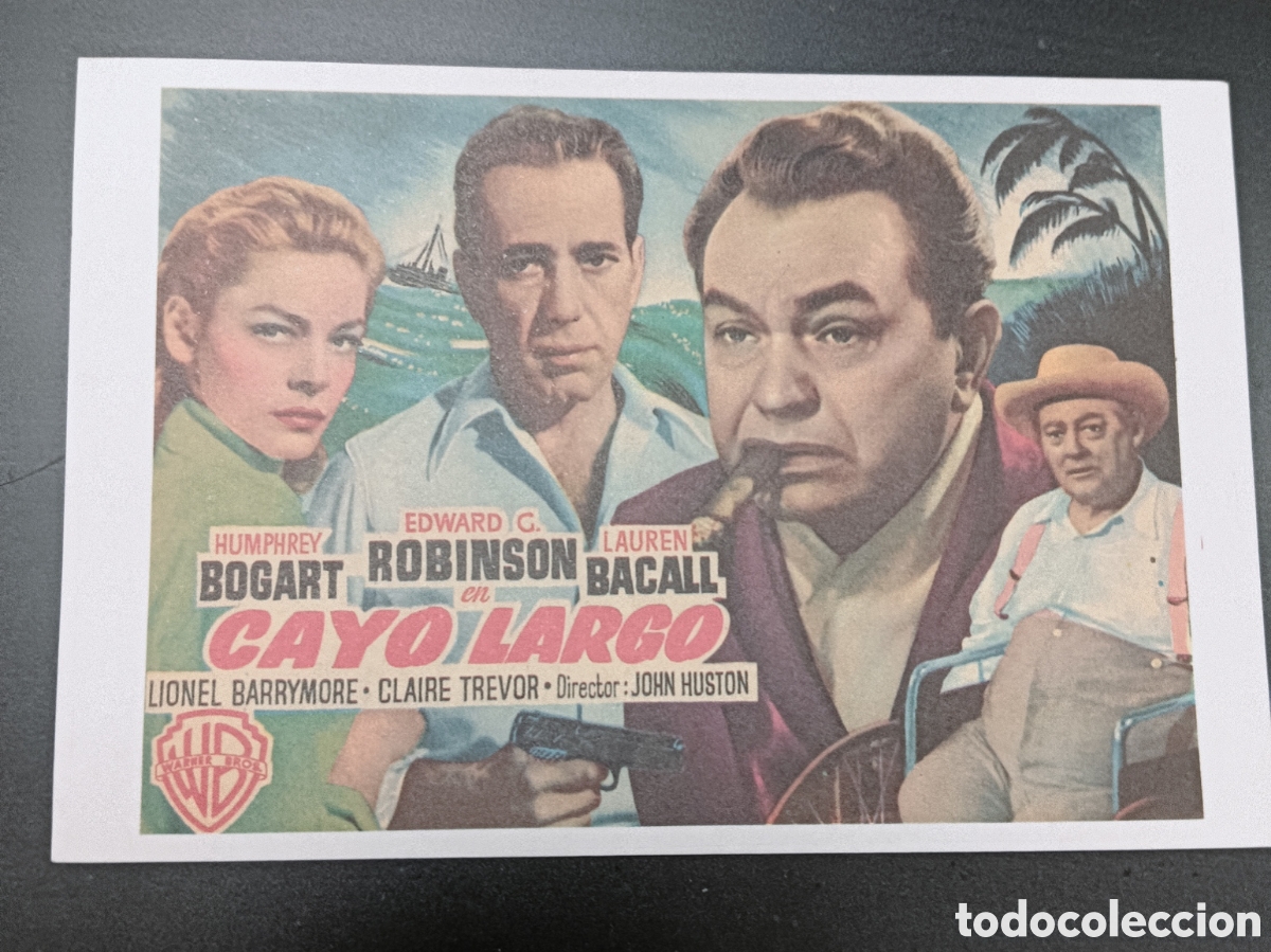Cine: CAYO LARGO - HUMPHREY BOGART, LAUREN BACALL- SIN PUBLICIDAD