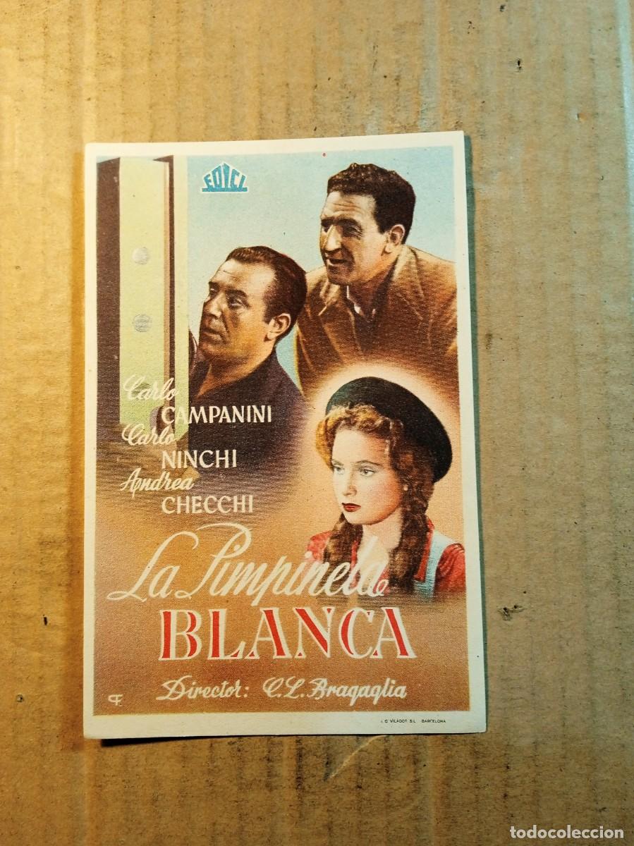 Cinema: FOLLETO DE MANO SIN PUBLICIDAD LA PIMPINELA BLANCA
