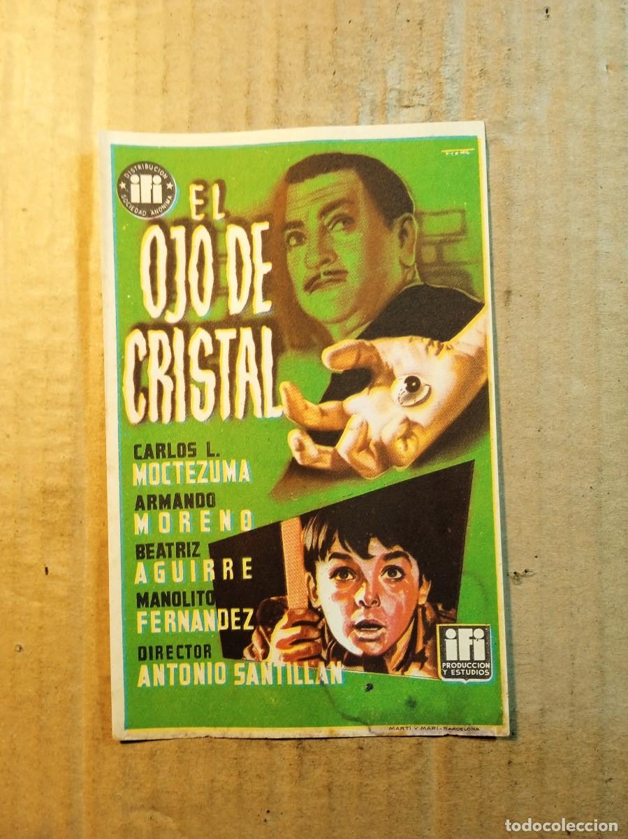 Cine: FOLLETO DE MANO SIN PUBLICIDAD EL OJO DE CRISTAL