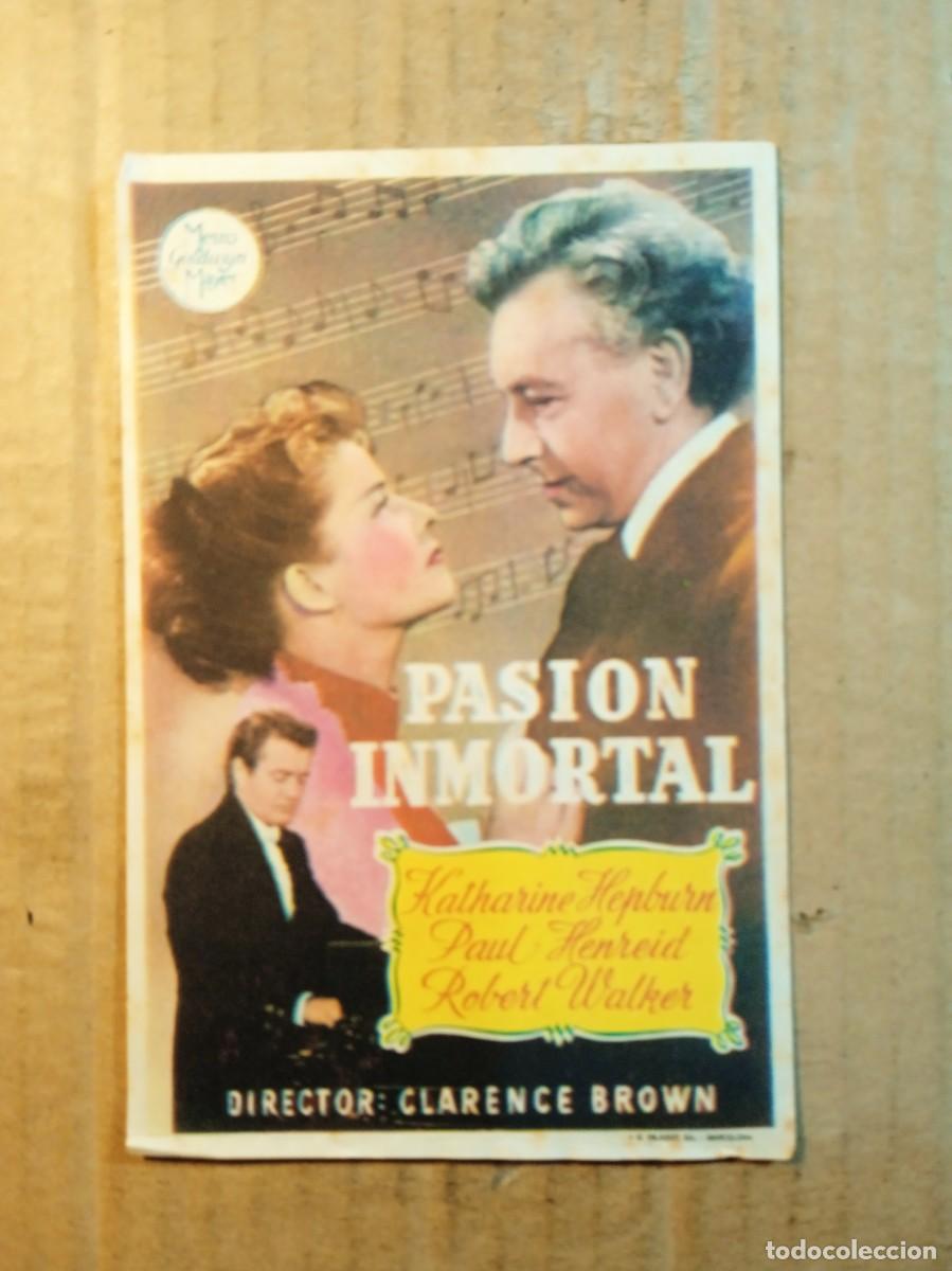  Flyers Publicitaires de films Anciens: FOLLETO DE MANO SIN PUBLICIDAD PASION INMORTAL