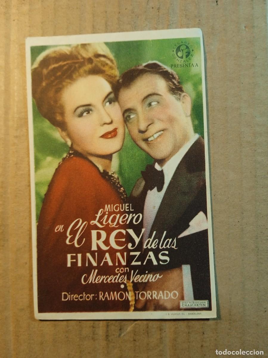 Folhetos de m&atilde;o de filmes antigos de cinema: FOLLETO DE MANO SIN PUBLICIDAD EL REY DE LAS FINANZAS