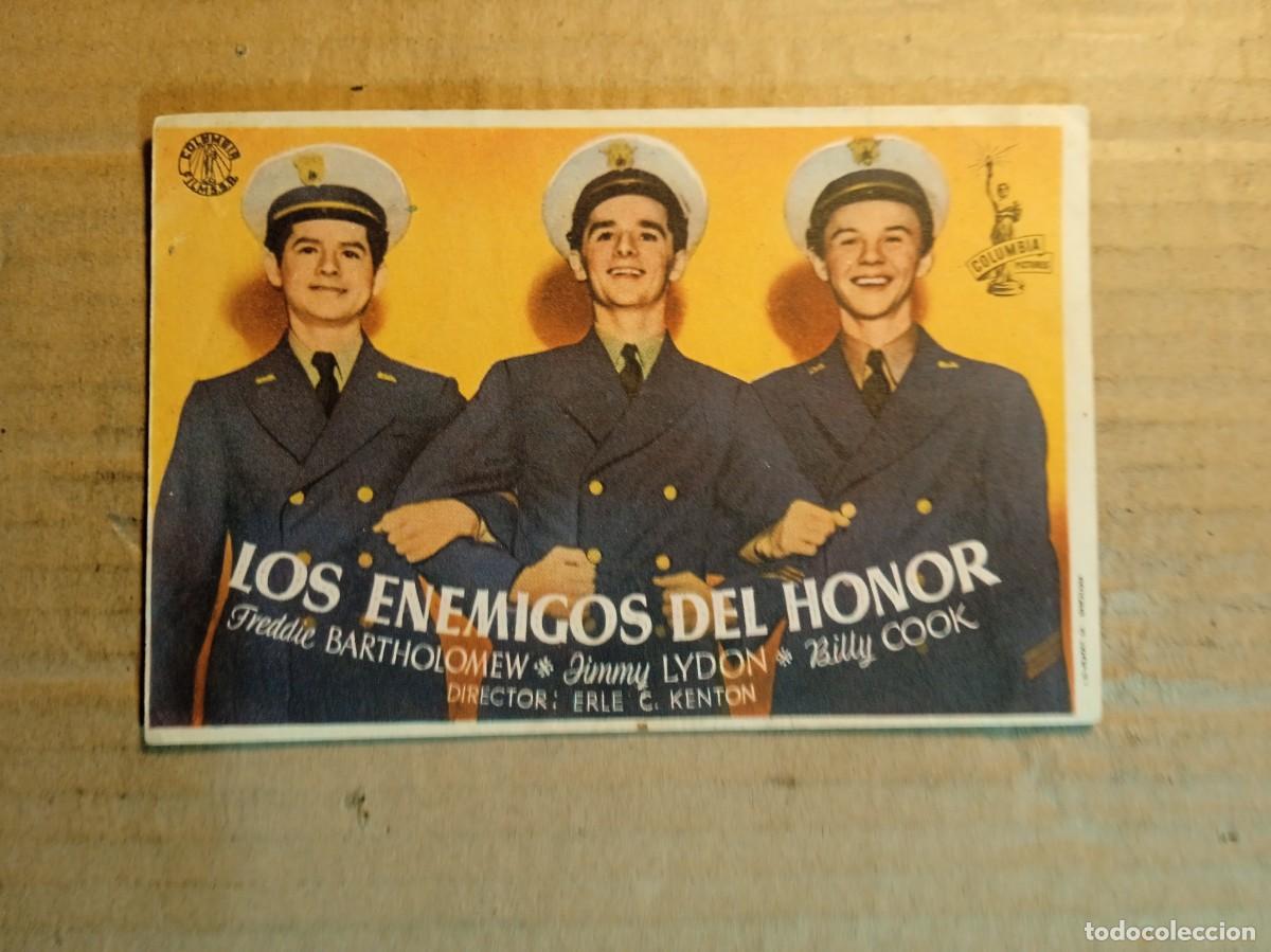  Flyers Publicitaires de films Anciens: FOLLETO DE MANO SIN PUBLICIDAD LOS ENEMIGOS DEL HONOR