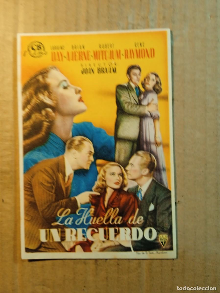  Flyers Publicitaires de films Anciens: FOLLETO DE MANO SIN PUBLICIDAD LA HUELLA DE UN RECUERDO