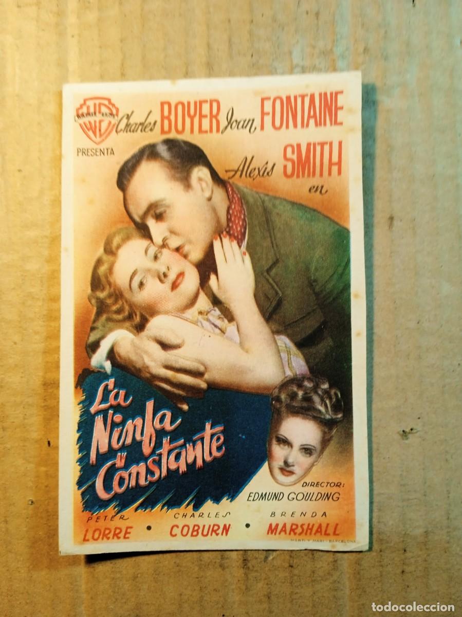 Folhetos de m&atilde;o de filmes antigos de cinema: FOLLETO DE MANO SIN PUBLICIDAD LA NINFA CONSTANTE