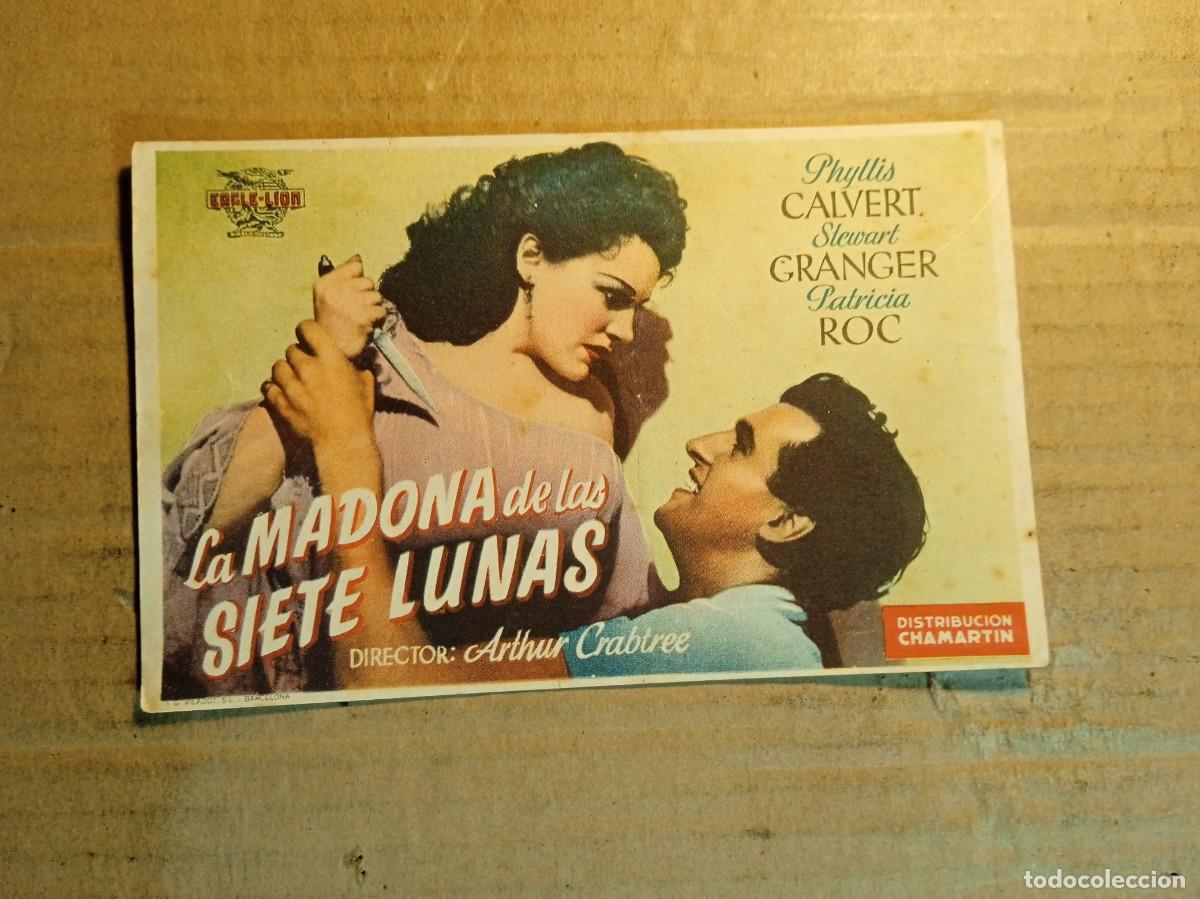 Cine: FOLLETO DE MANO SIN PUBLICIDAD LA MADONA DE LAS SIETE LUNAS