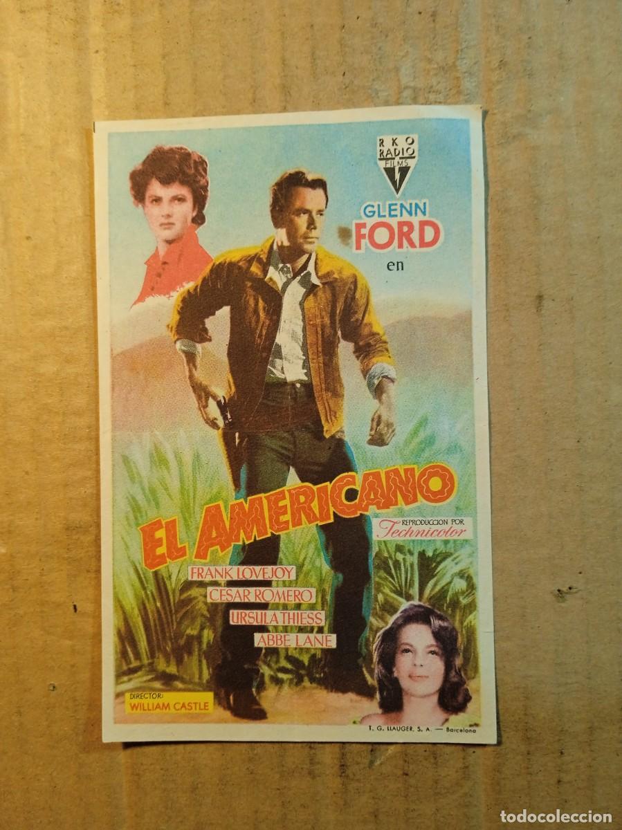  Flyers Publicitaires de films Anciens: FOLLETO DE MANO SIN PUBLICIDAD EL AMERICANO