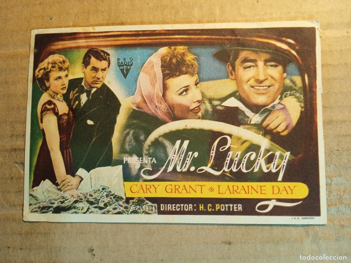 Folhetos de m&atilde;o de filmes antigos de cinema: FOLLETO DE MANO SIN PUBLICIDAD MR. LUCKY