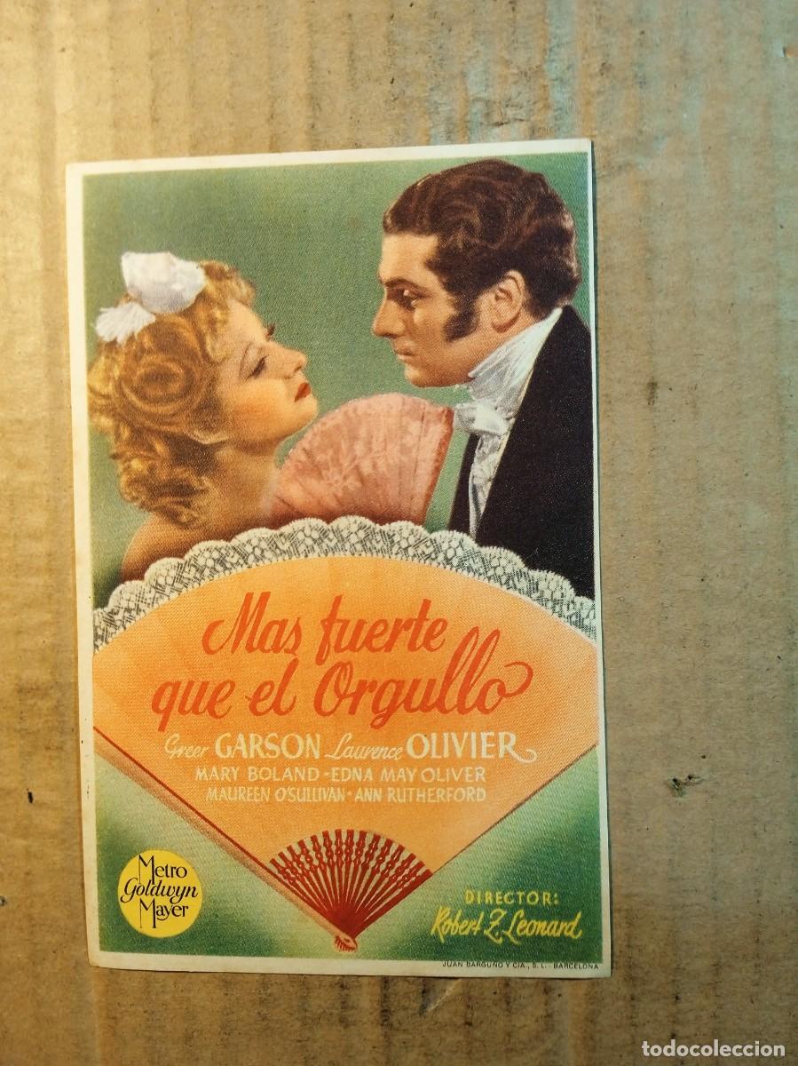  Flyers Publicitaires de films Anciens: FOLLETO DE MANO SIN PUBLICIDAD MAS FUERTE QUE EL ORGULLO