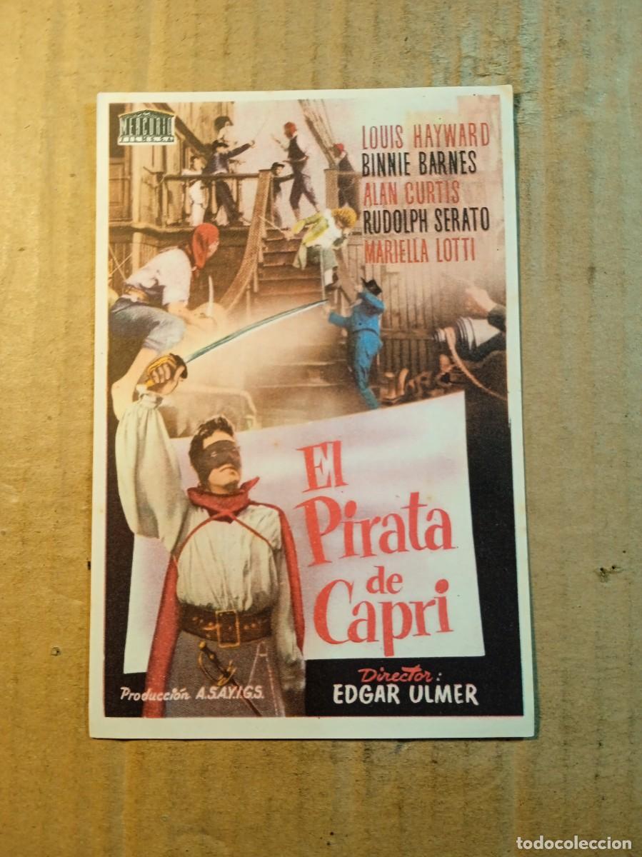 Cinema: FOLLETO DE MANO SIN PUBLICIDAD EL PIRATA DE CAPRI