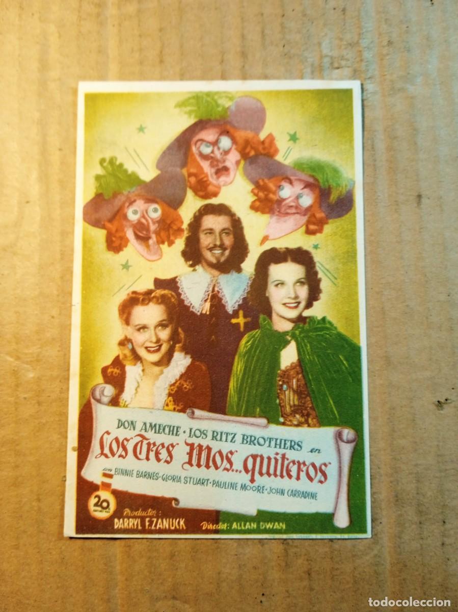 Cine: FOLLETO DE MANO SIN PUBLICIDAD LOS TRES MOS...QUITEROS
