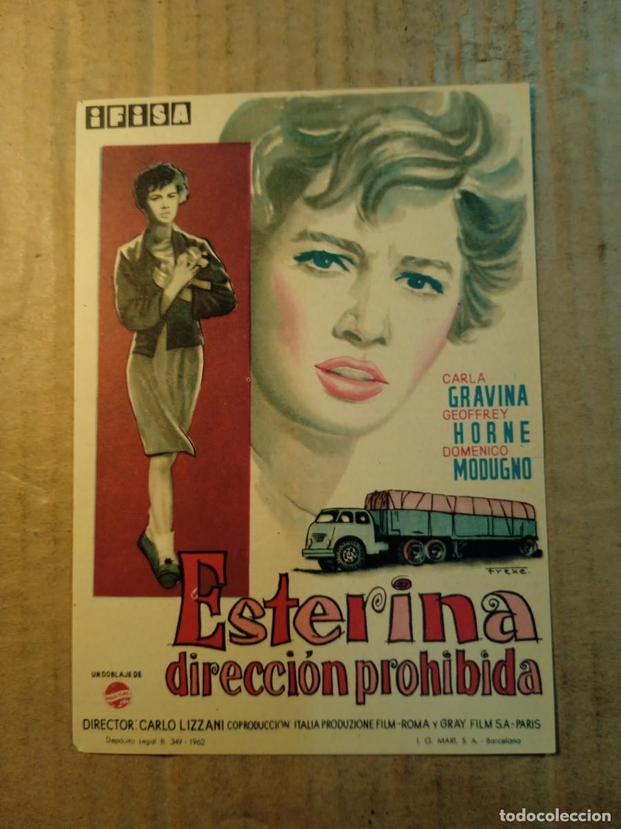 Kino: FOLLETO DE MANO SIN PUBLICIDAD ESTERINA DERECCION PROHIBIDA