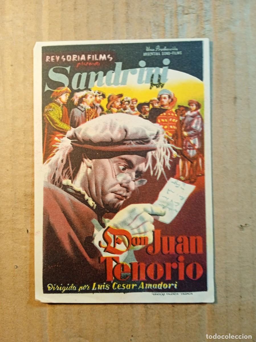 Kino: FOLLETO DE MANO SIN PUBLICIDAD DON JUAN TENORIO