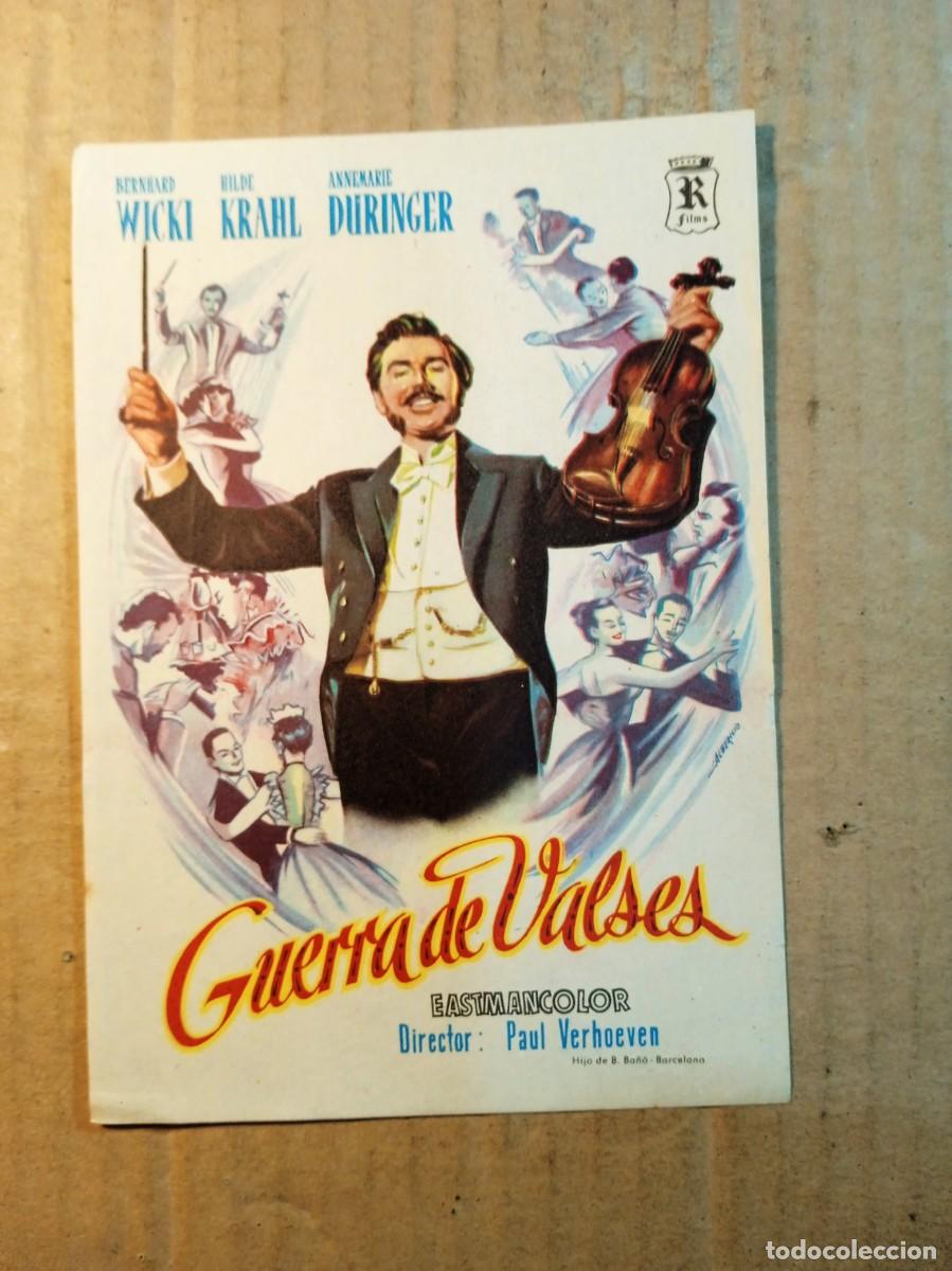 Cinema: FOLLETO DE MANO SIN PUBLICIDAD GUERRA DE VALSES
