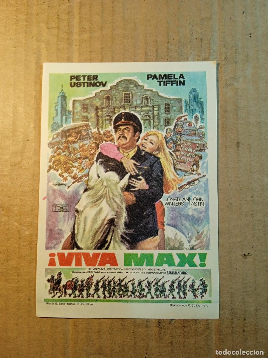 Folhetos de m&atilde;o de filmes antigos de cinema: FOLLETO DE MANO SIN PUBLICIDAD VIVA MAX