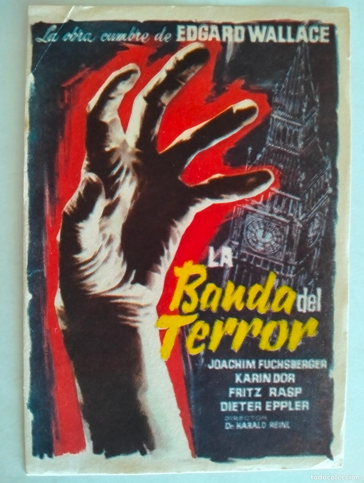 Cine: FOLLETO DE CINE, LA BANDA DEL TERROR