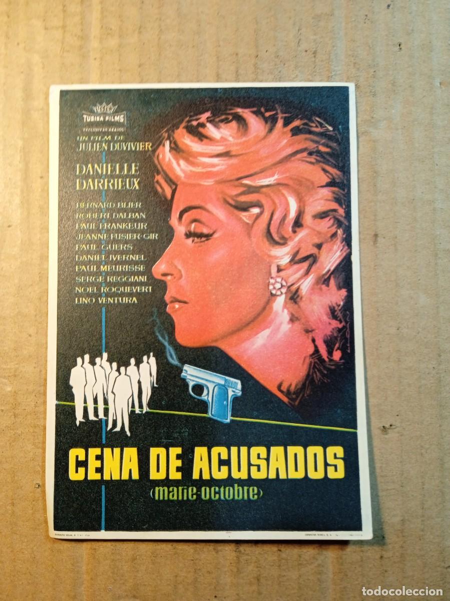 Folhetos de m&atilde;o de filmes antigos de cinema: FOLLETO DE MANO SIN PUBLICIDAD CENA DE ACUSADOS