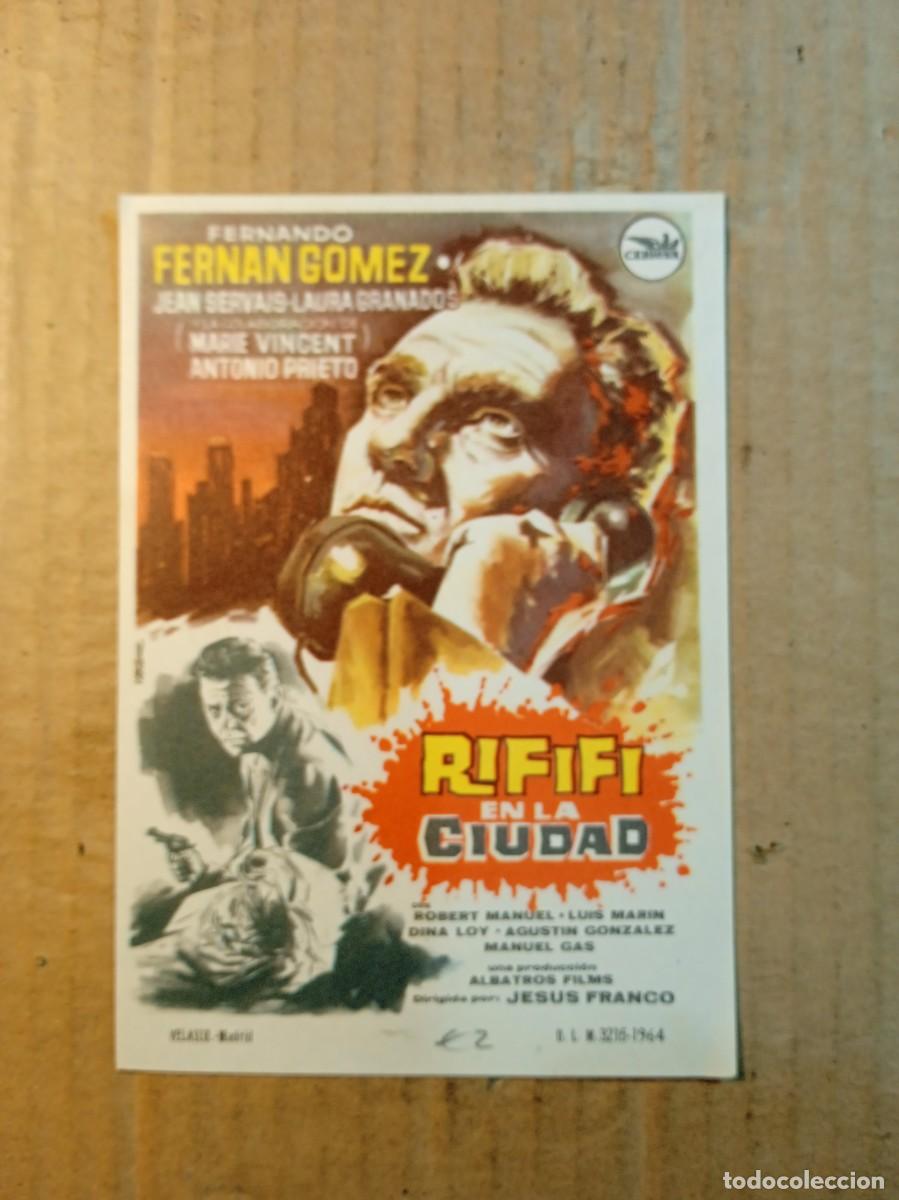  Flyers Publicitaires de films Anciens: FOLLETO DE MANO SIN PUBLICIDAD RIFIFI EN LA CIUDAD