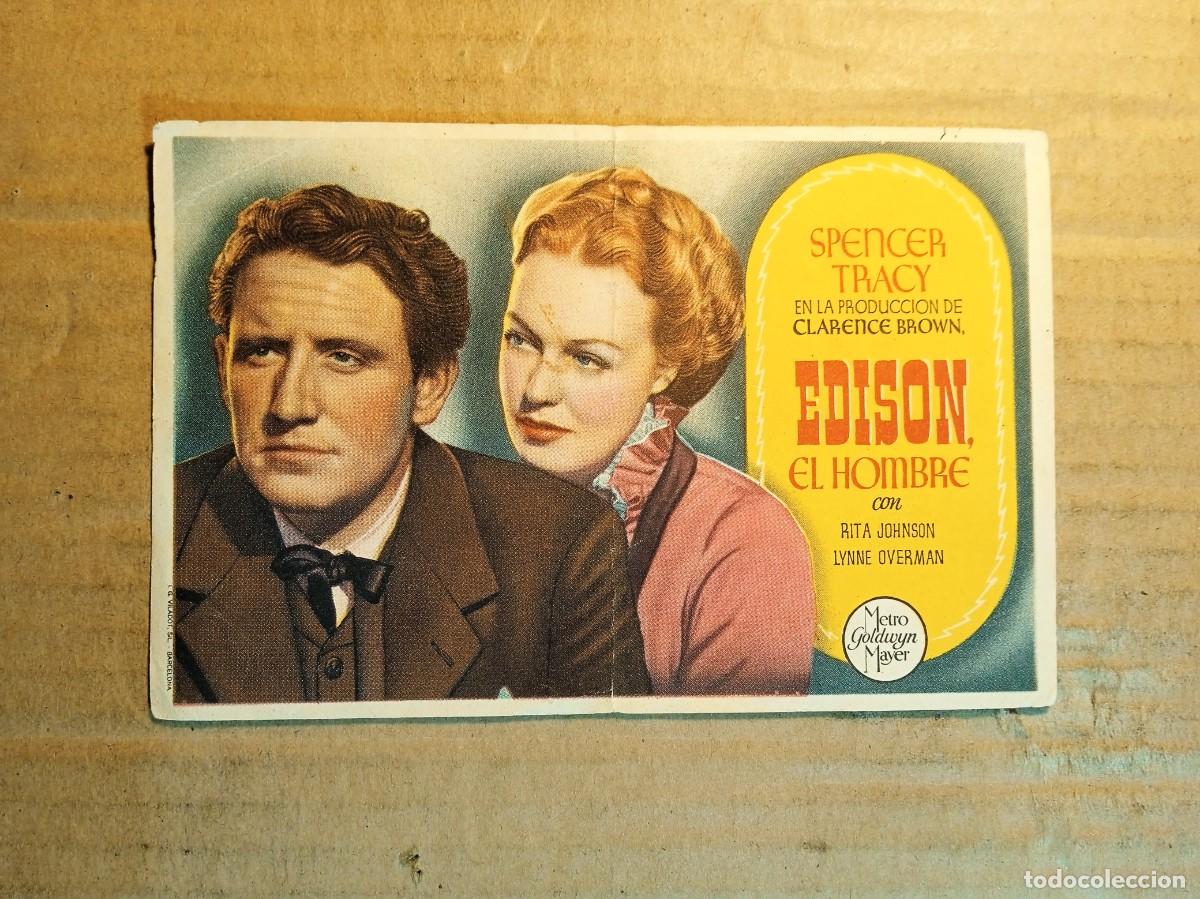 Kino: FOLLETO DE MANO SIN PUBLICIDAD EDISON EL HOMBRE