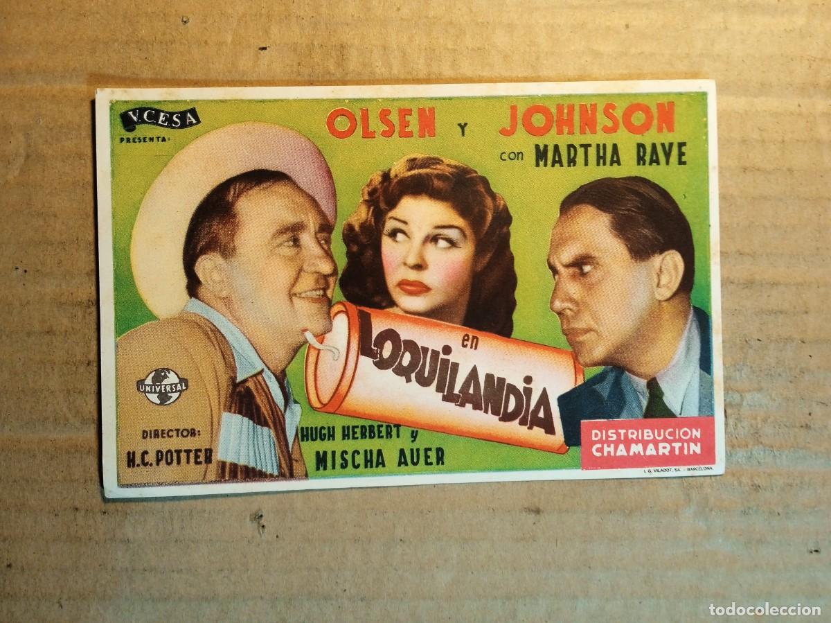 Cine: FOLLETO DE MANO SIN PUBLICIDAD LOQUILANDIA