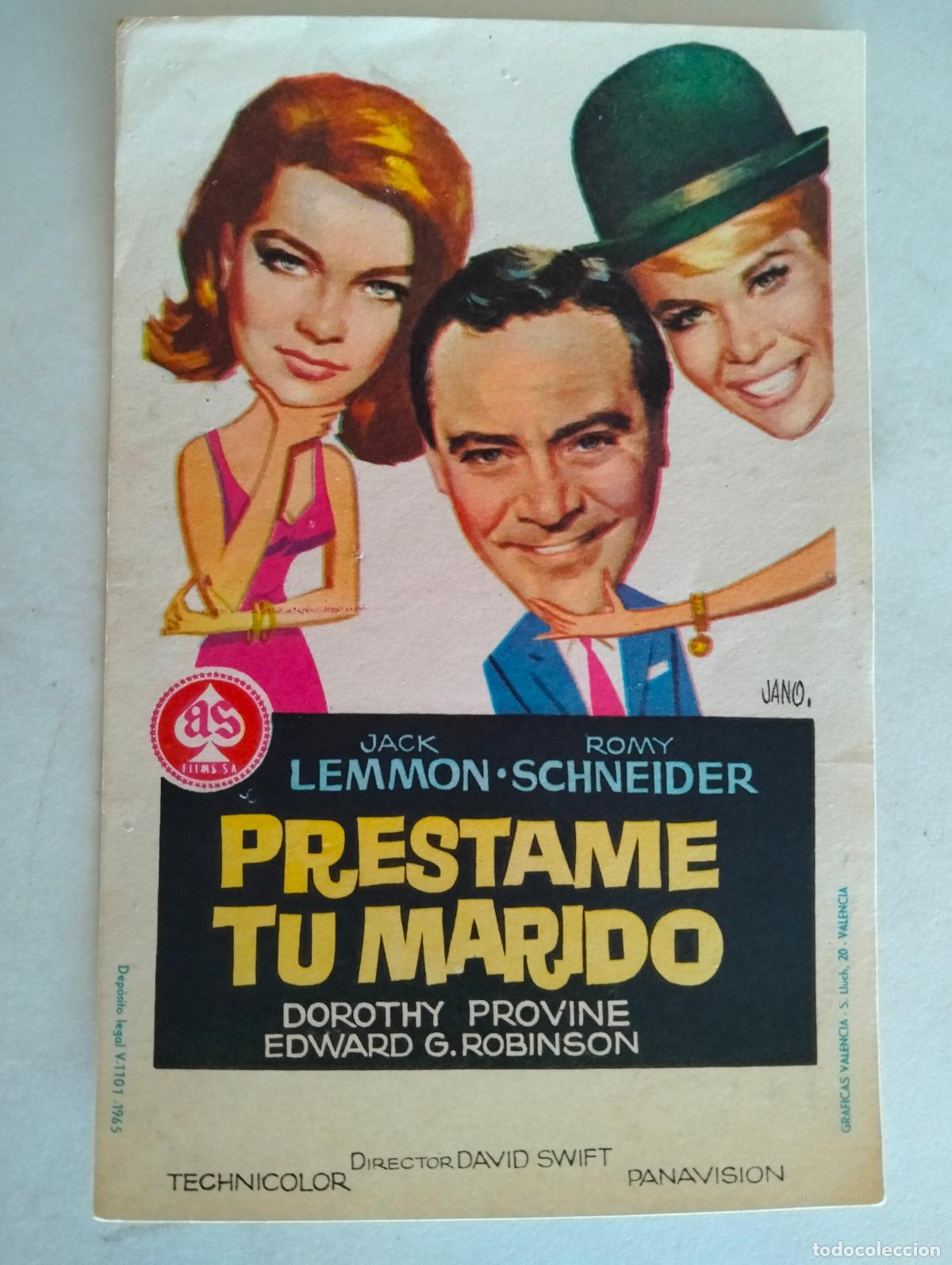 Cine: FOLLETO DE CINE, PRESTAME TU MARIDO