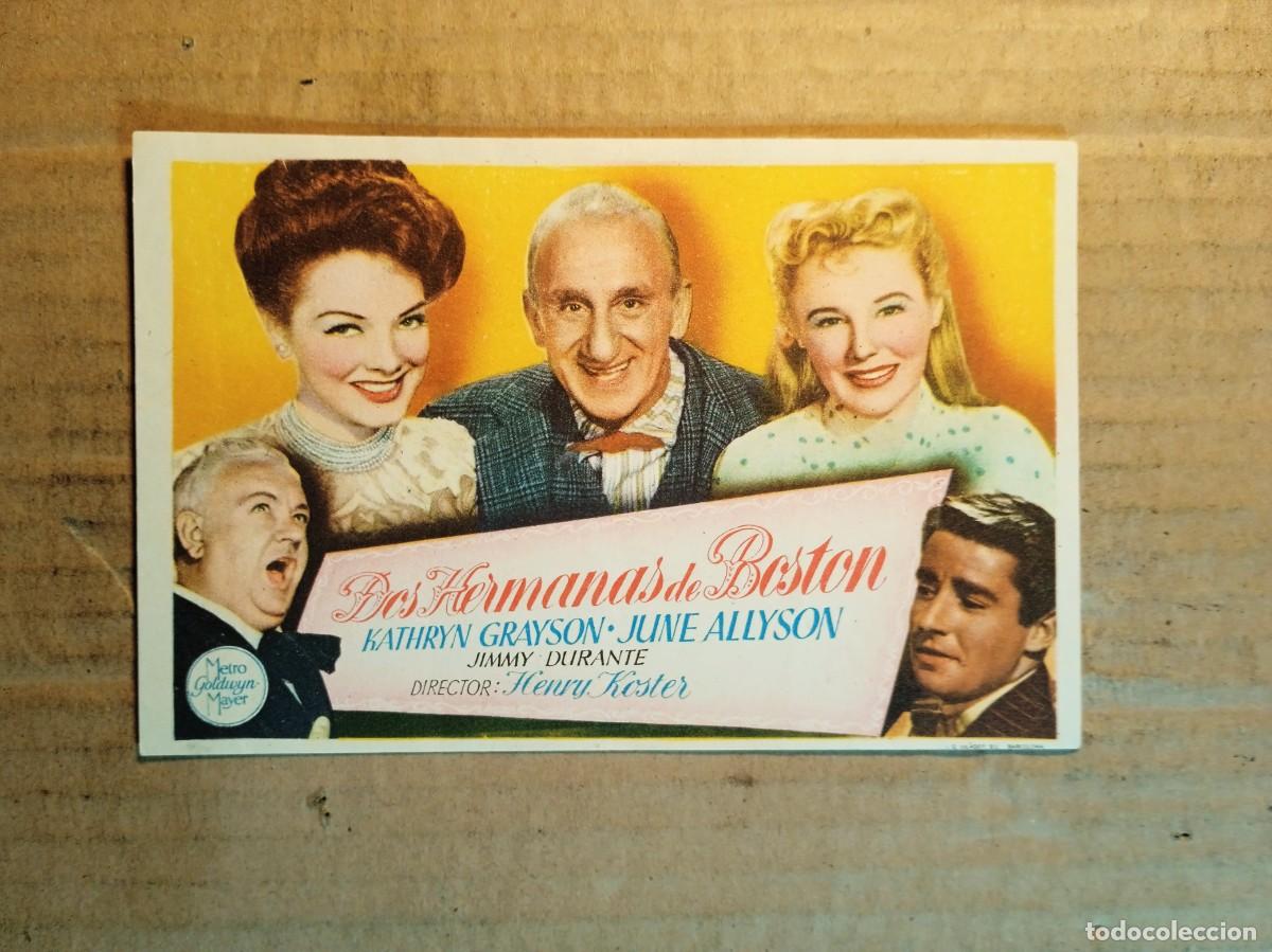  Flyers Publicitaires de films Anciens: FOLLETO DE MANO SIN PUBLICIDAD DOS HERMANAS DE BOSTON