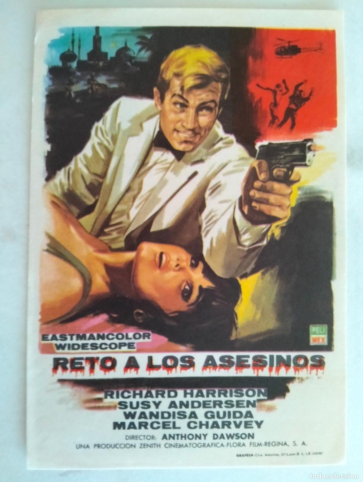 Cine: FOLLETO DE CINE, RETO A LOS ASESINOS