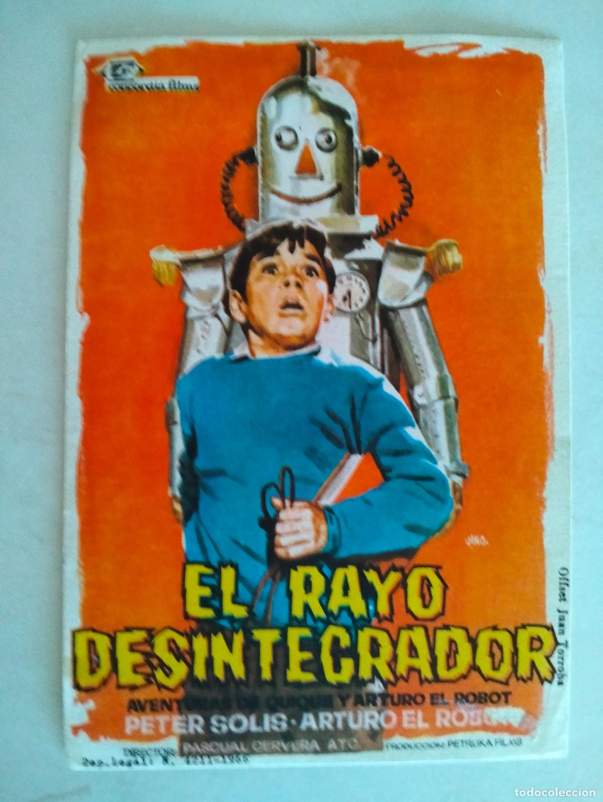 Cine: FOLLETO DE CINE, EL RAYO DESINTEGRADOR