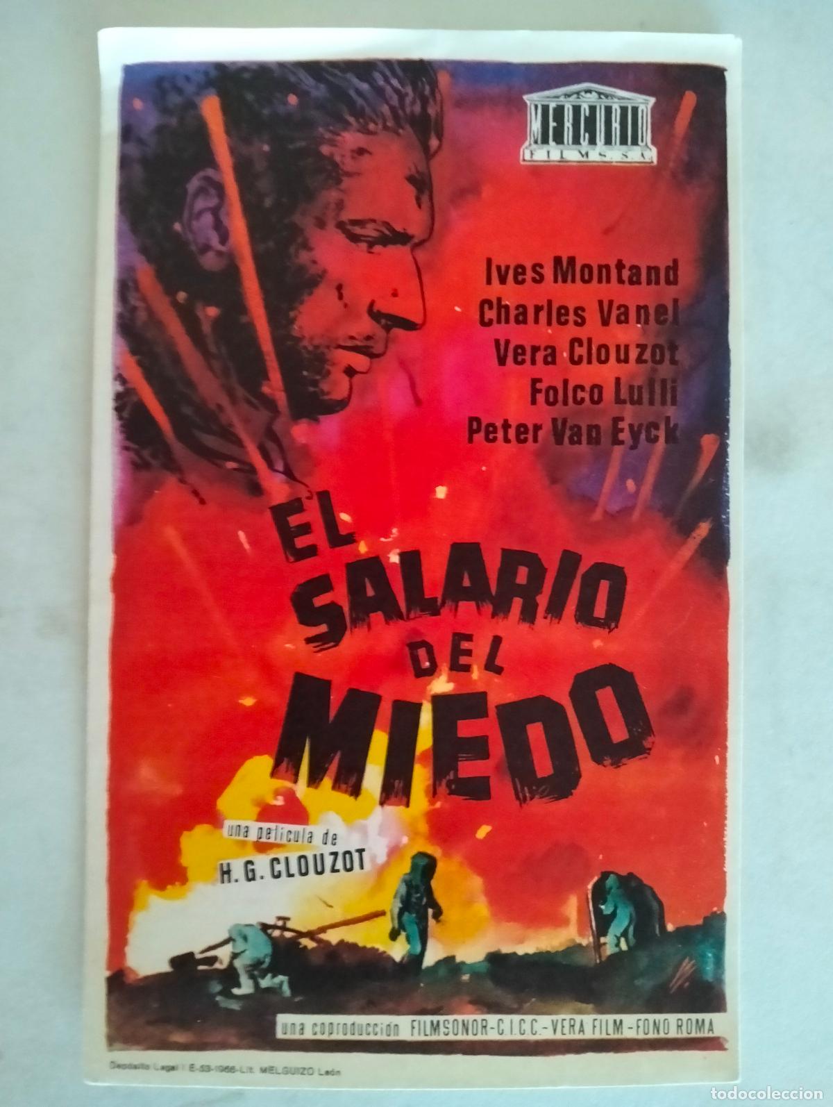 Cine: FOLLETO DE CINE, EL SALARIO DEL MIEDO
