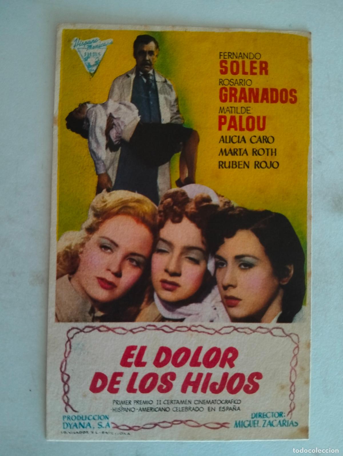 Cine: FOLLETO DE CINE, EL DOLOR DE LOS HIJOS