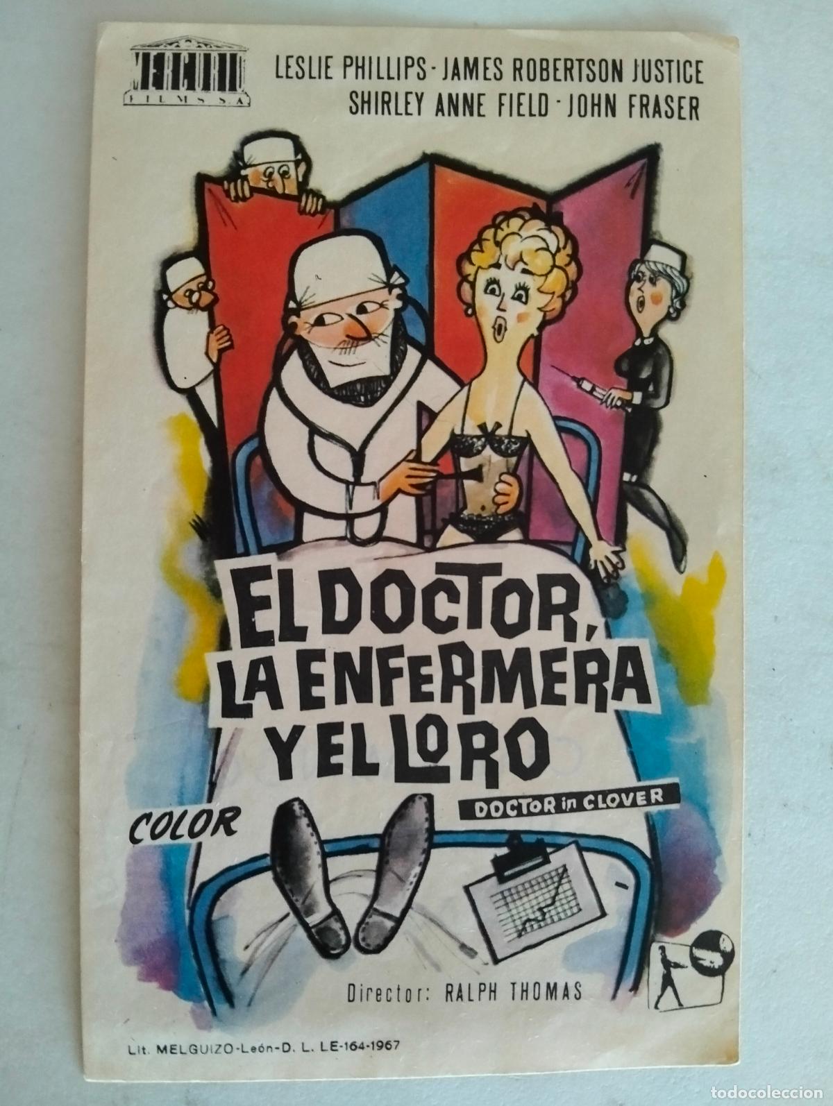 Cine: FOLLETO DE CINE, EL DOCTOR, LA ENFERMERA Y EL LORO