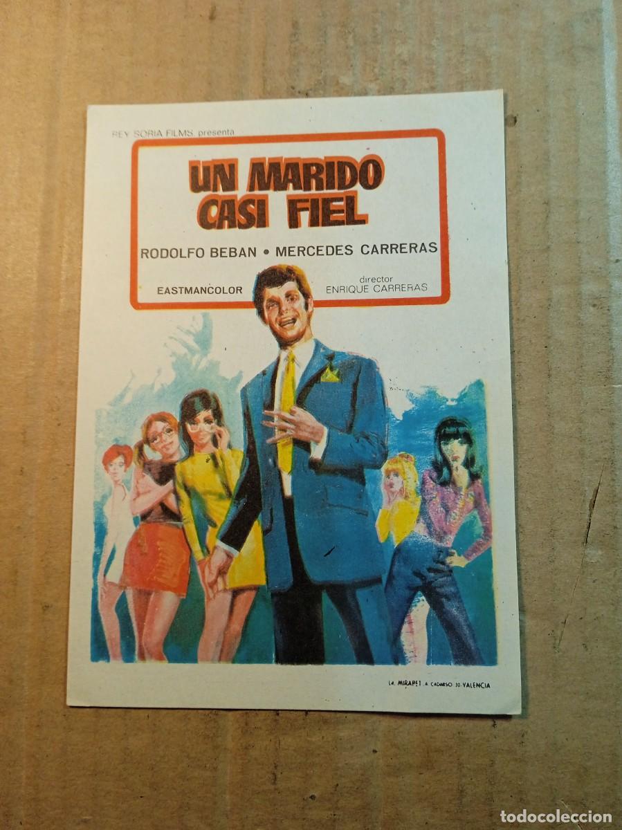  Flyers Publicitaires de films Anciens: FOLLETO DE MANO SIN PUBLICIDAD UN MARIDO CASI FIEL