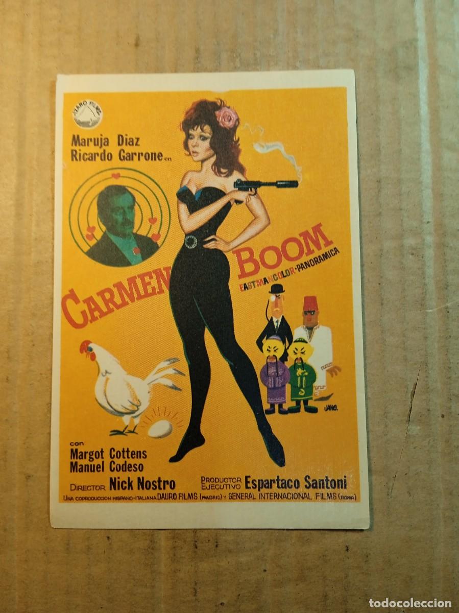  Flyers Publicitaires de films Anciens: FOLLETO DE MANO SIN PUBLICIDAD CARMEN BOOM