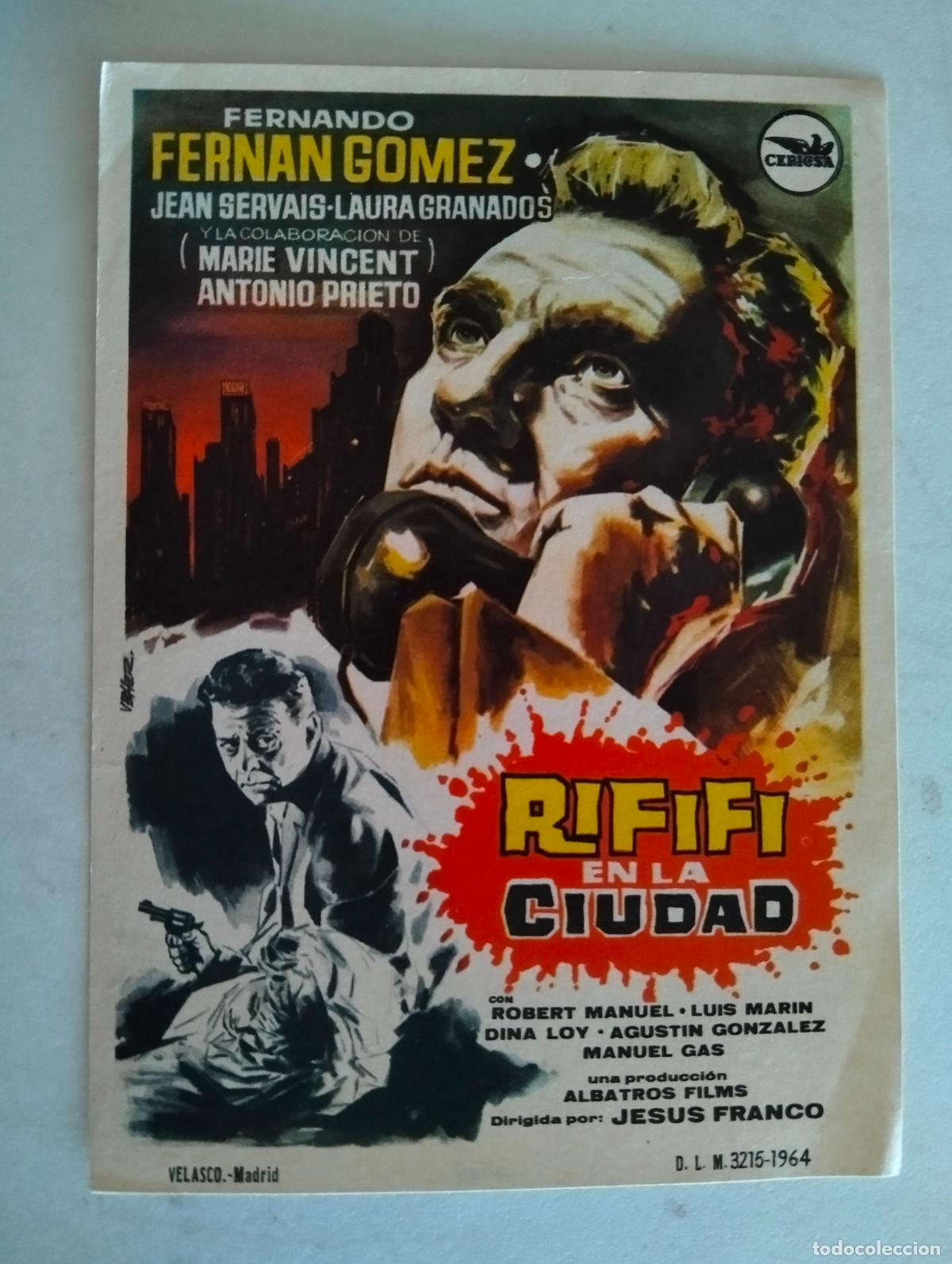 Cine: FOLLETO DE CINE, RIFIFI EN LA CIUDAD