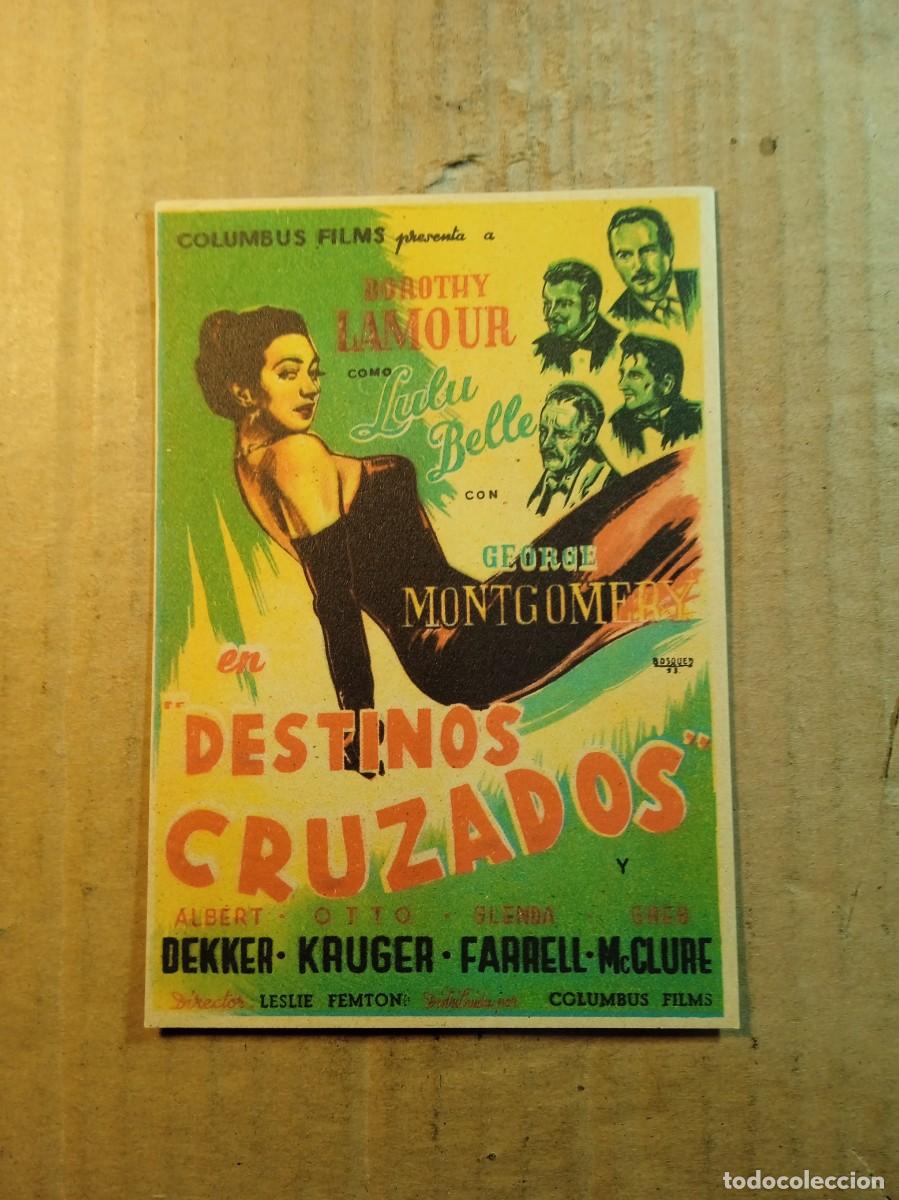 Cinema: FOLLETO DE MANO SIN PUBLICIDAD DESTINOS CRUZADOS